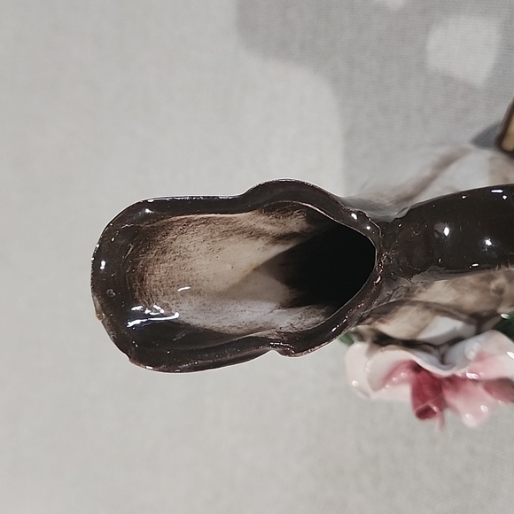 Capodimonte Miniature Mini Vase Pitcher with Flower Original Tag - Picture 4 of 8